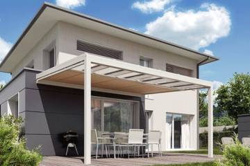 Tetto vetrato Nyon Stobag con tenda ombreggiante Arnex